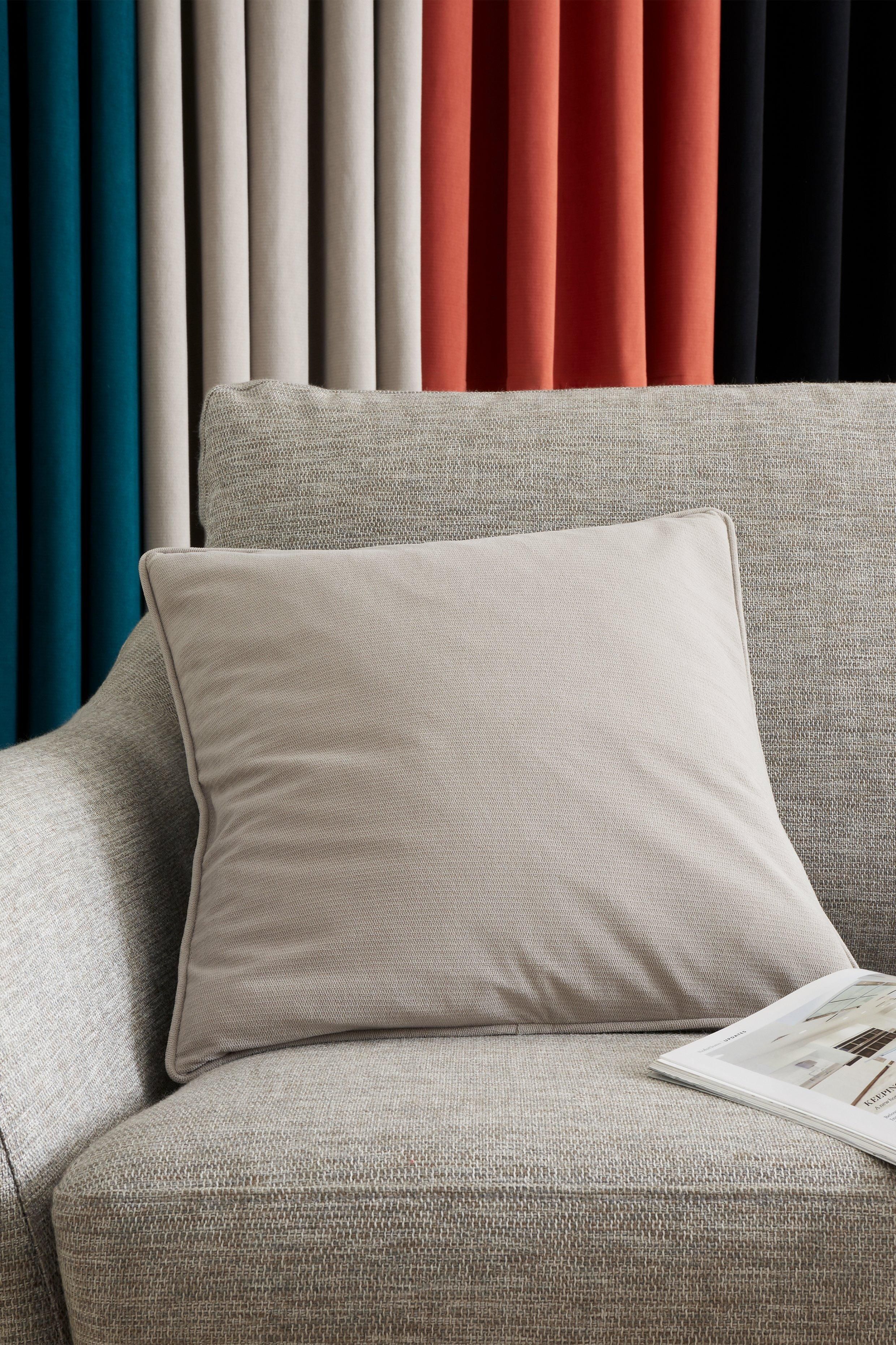 Catherine Lansfield 'Wilson Velvet' Cushion in Grey
