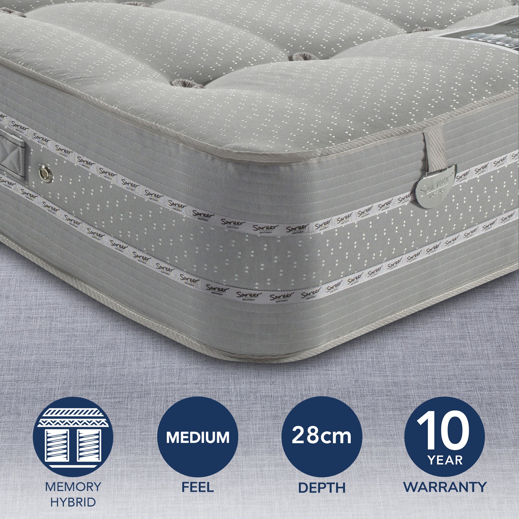 Pocketo Medium Firm 1500 Reflex Plus Mattress White