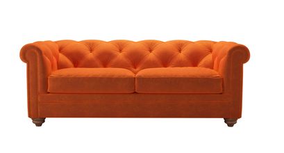 Patrick 2.5 Seat Sofabed in Paprika Smart Velvet - sofa.com