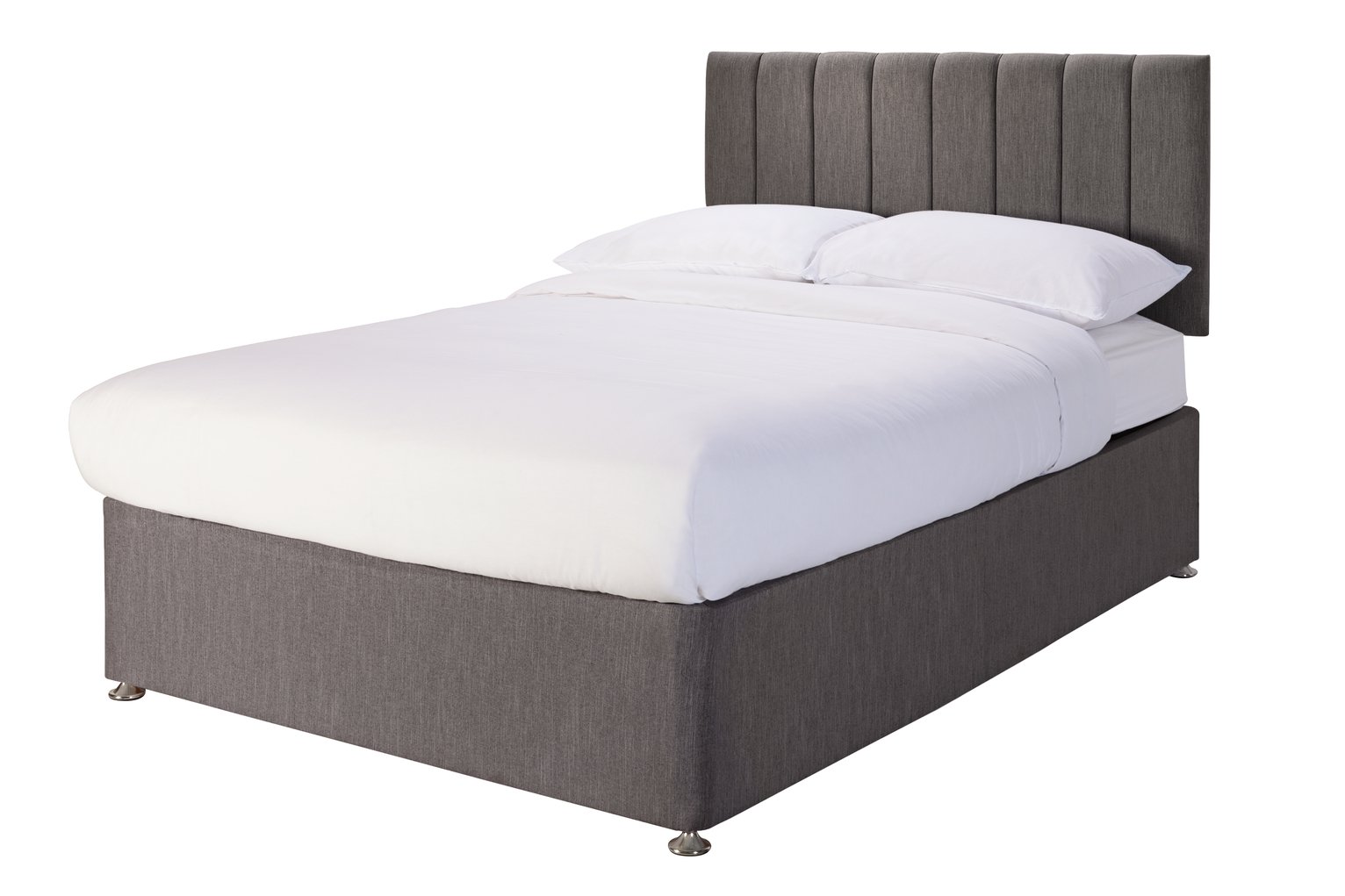 Argos Home Bircham Memory Small Double Divan - Grey