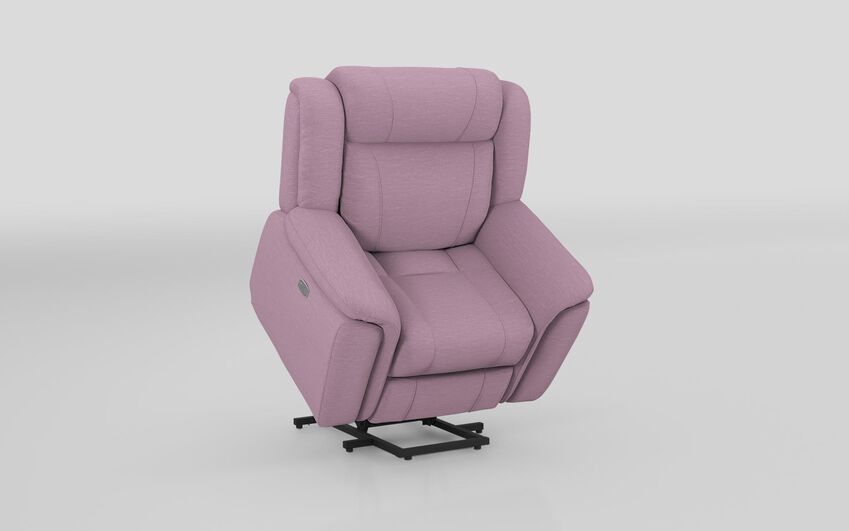 Purple Fabric Elland Lift & Rise Power Chair