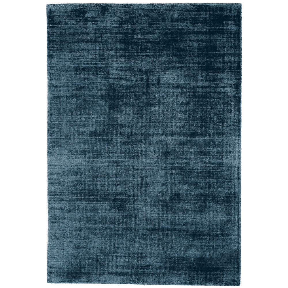 Tyde Teal 120x170cm Rug, Square Viscose | W120cm | Barker & Stonehouse