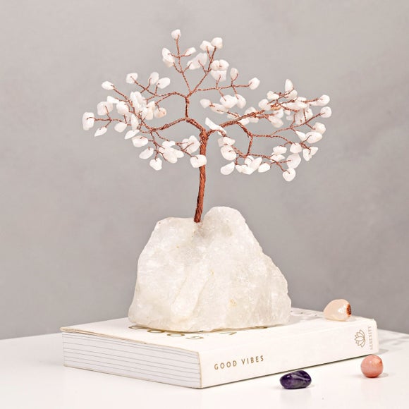 Serenity White Jade Gemstone Tree