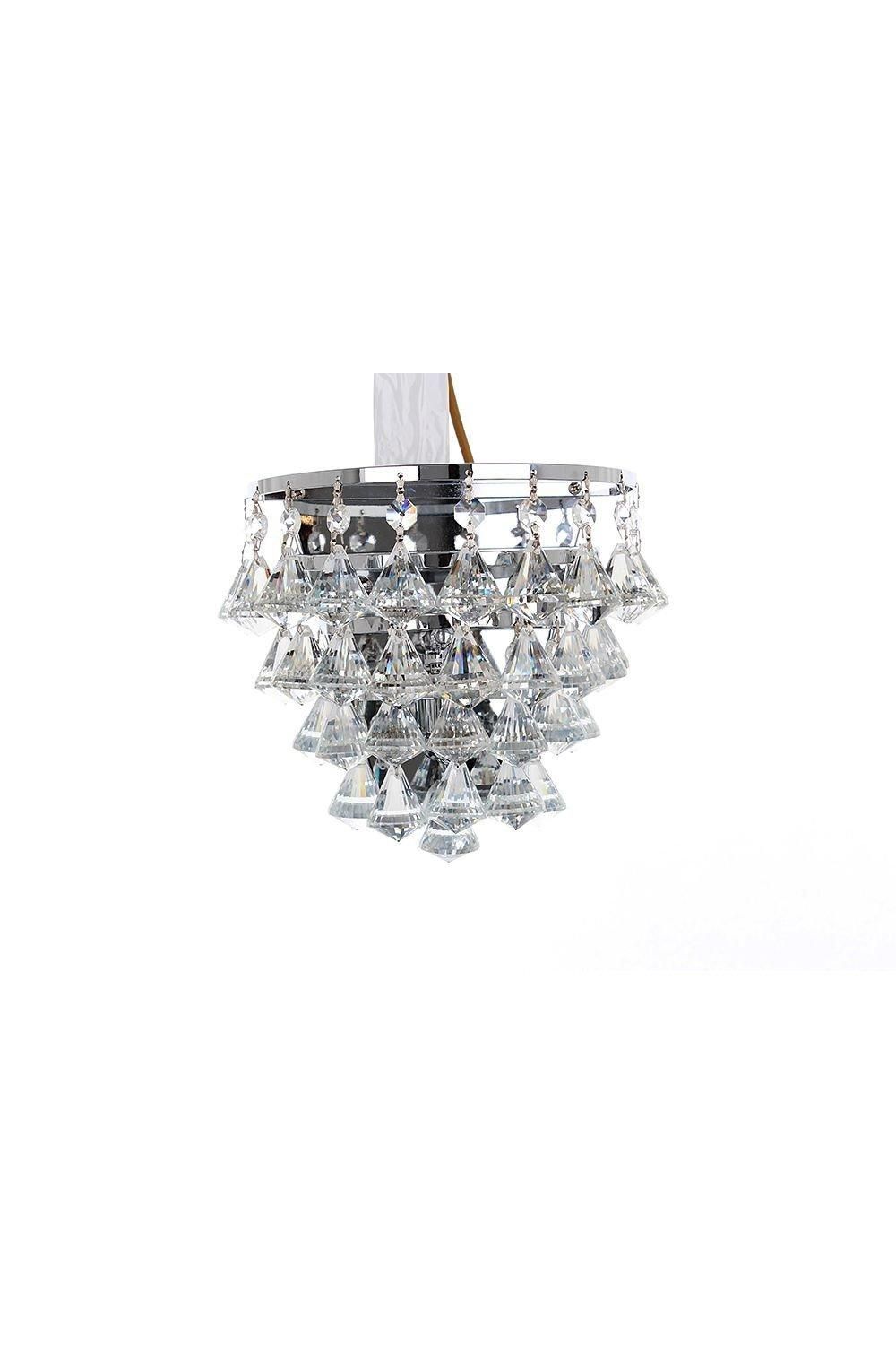 Netlighting Parma 1 Light Chrome Wall Light Fitting in Grey