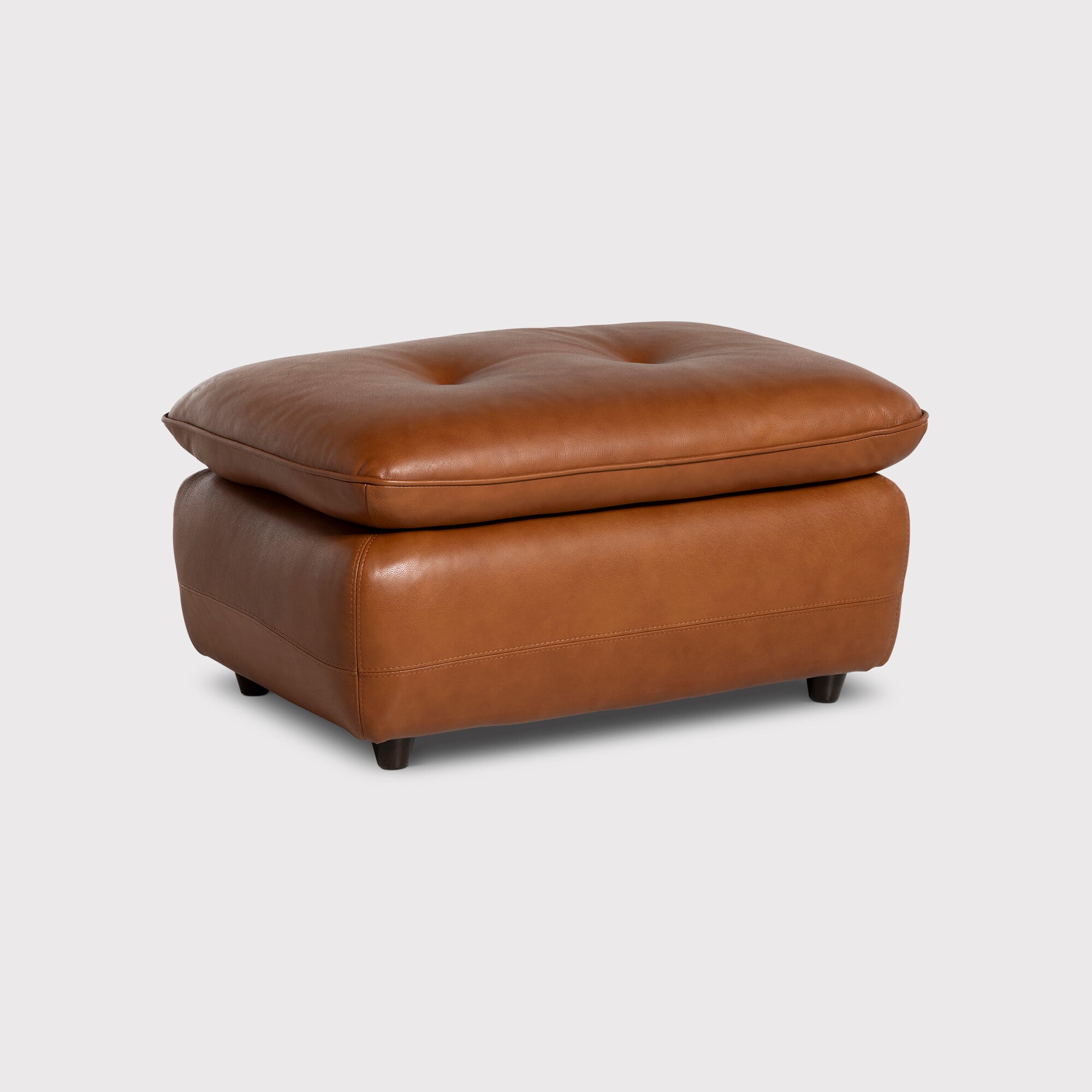 Pelle Rectangular Footstool A Leather | Barker & Stonehouse