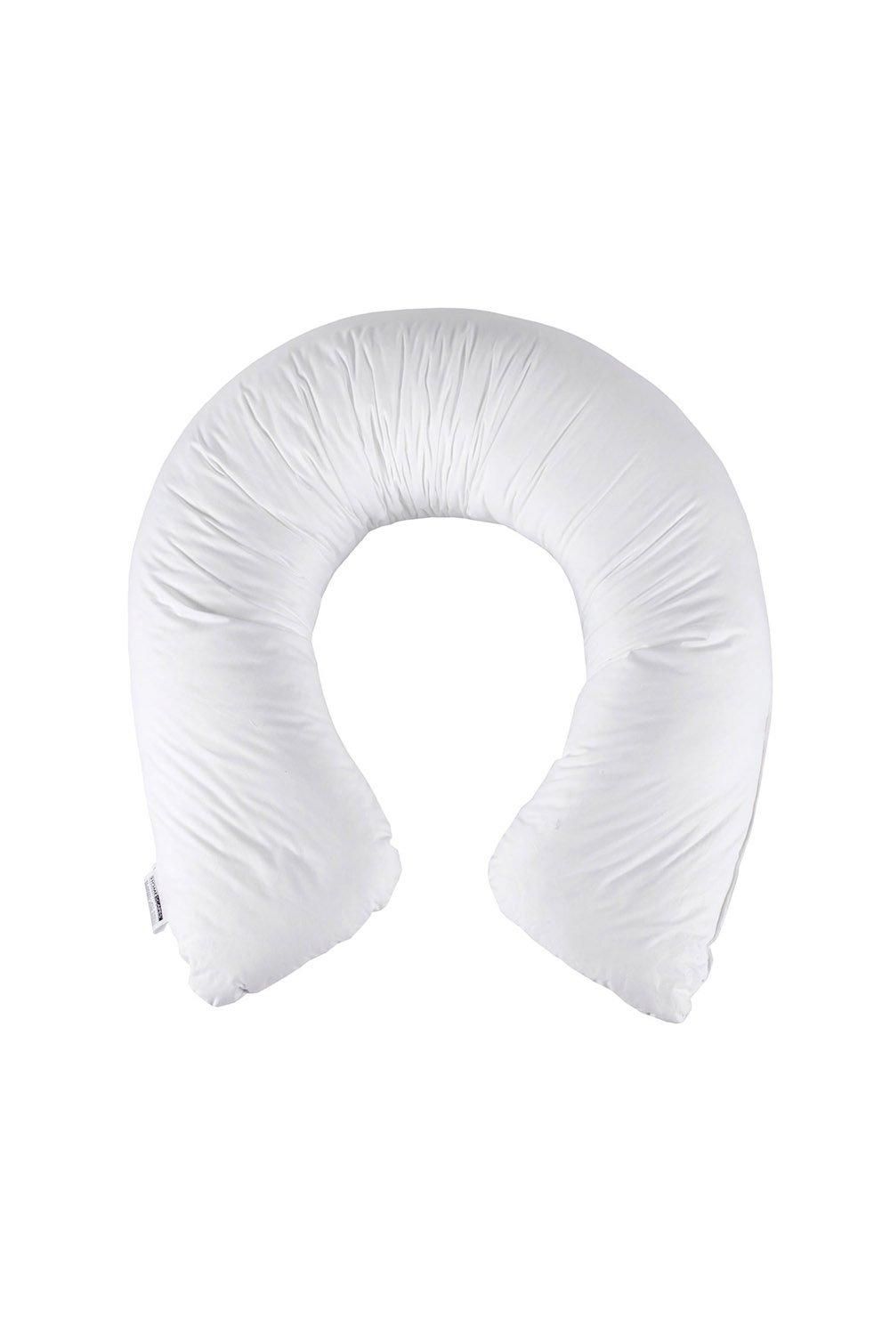 Homescapes U Shaped Comfort Pregnancy Pillow Super Microfibre in White