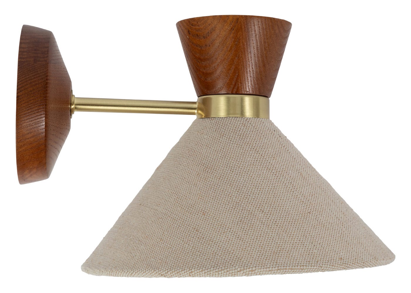 Heal's Osaka Wall Light Natural & Walnut Finish