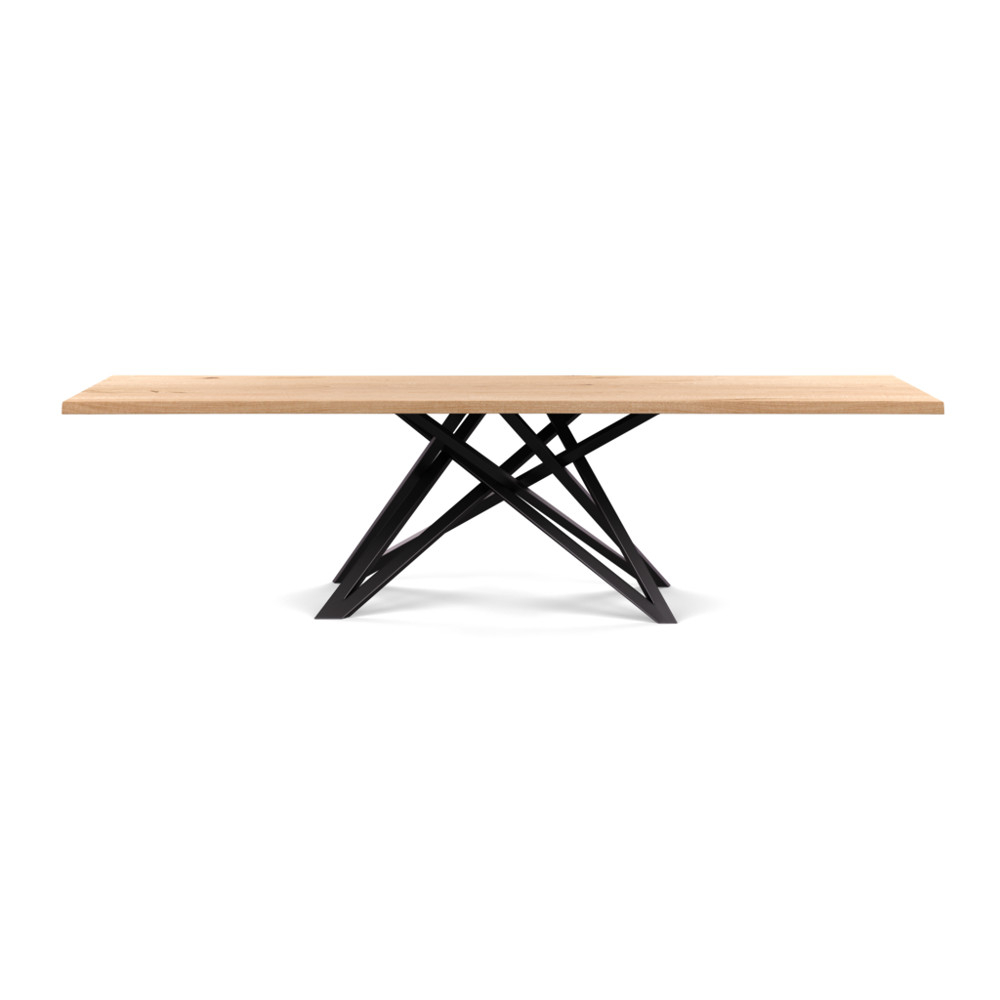 Heal's Vienna Dining Table 280x100cm Blonde Oiled Oak Natural Edge Not Filled