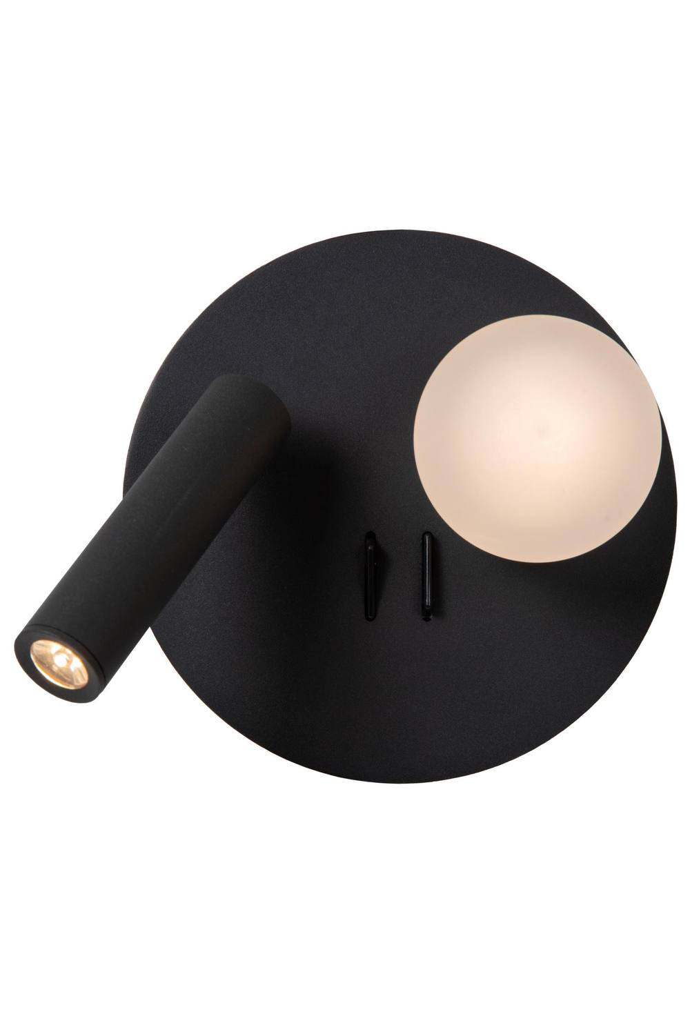 Netlighting Lucide MATIZ Bedside lamp LED 1x3 7W 3000K USB charging point Black