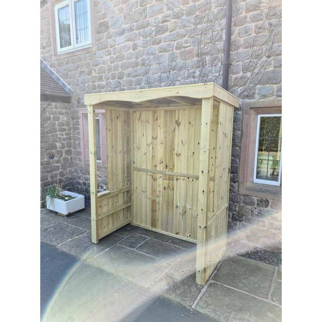 Churnet Valley Garden Furniture Ltd Large Poly Smoking Vaping Outdoor Shelter - Min. Assembly Required in Brown