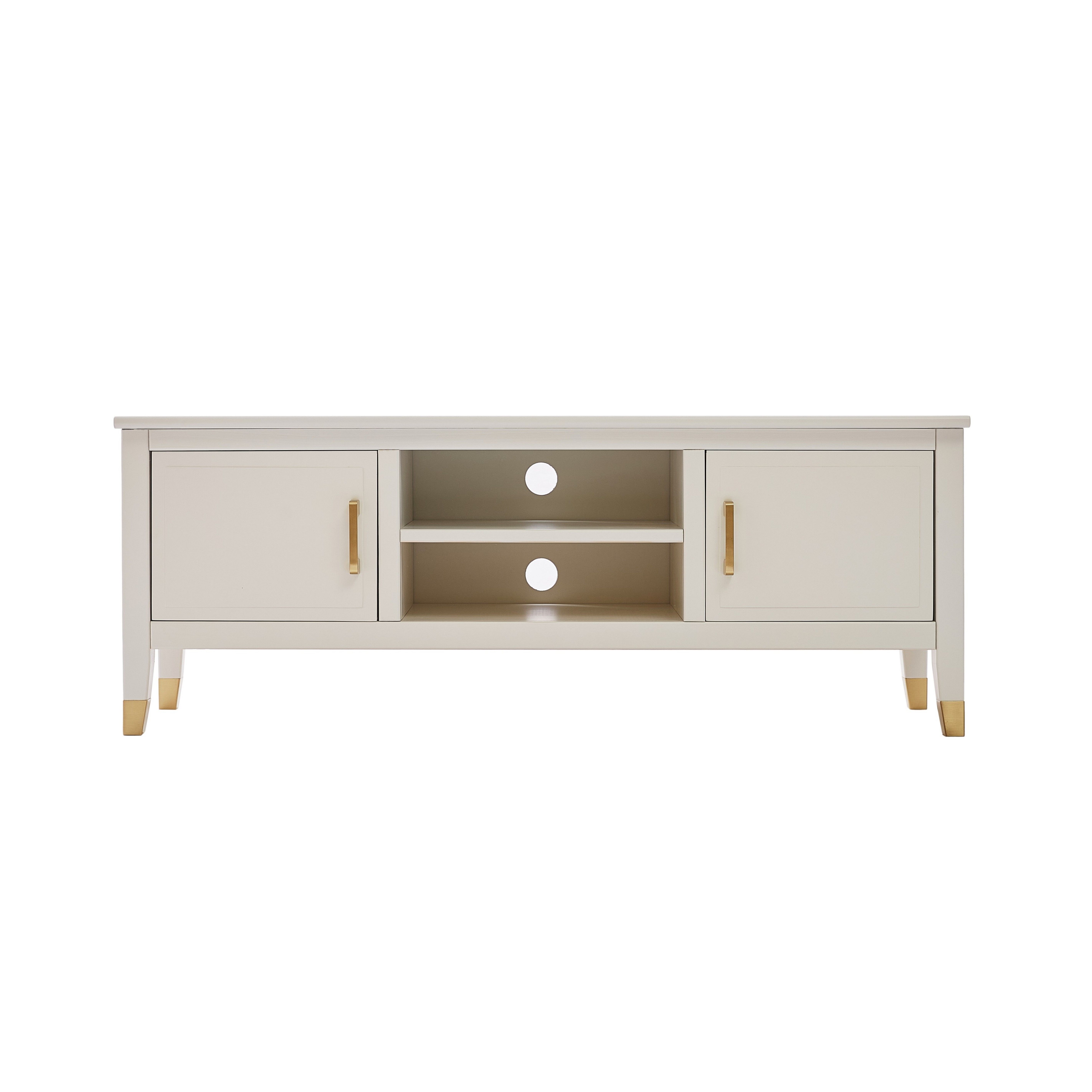 Cabinet Bits Palazzi 2 Door TV Unit H45 W120 D35cm in Off-White