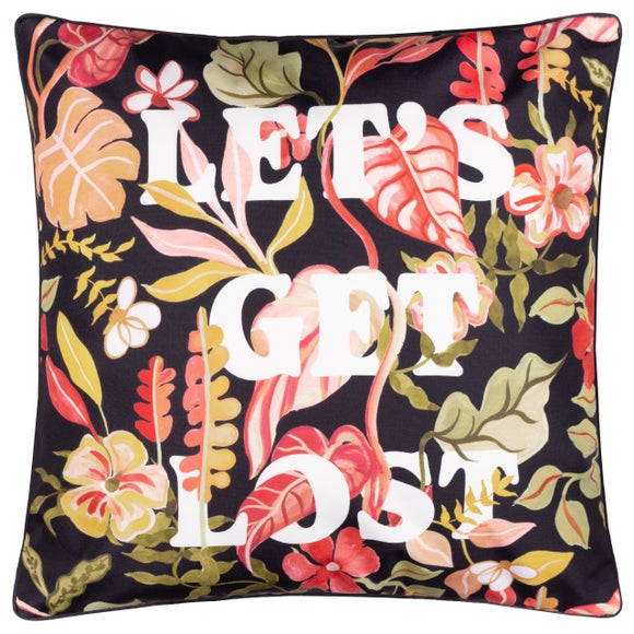 Tropical Bloom Let's Get Lost Outdoor Square Cushion