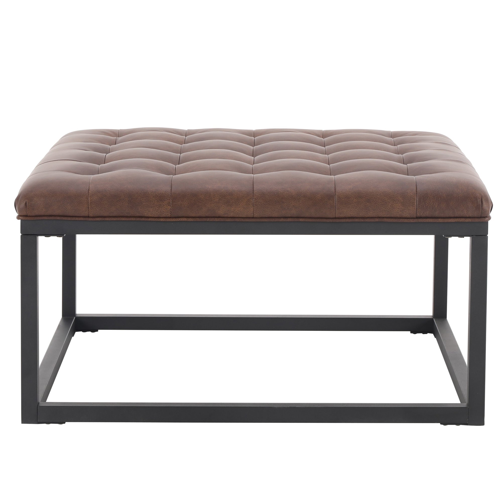 Fulton Footstool - Brown Brown