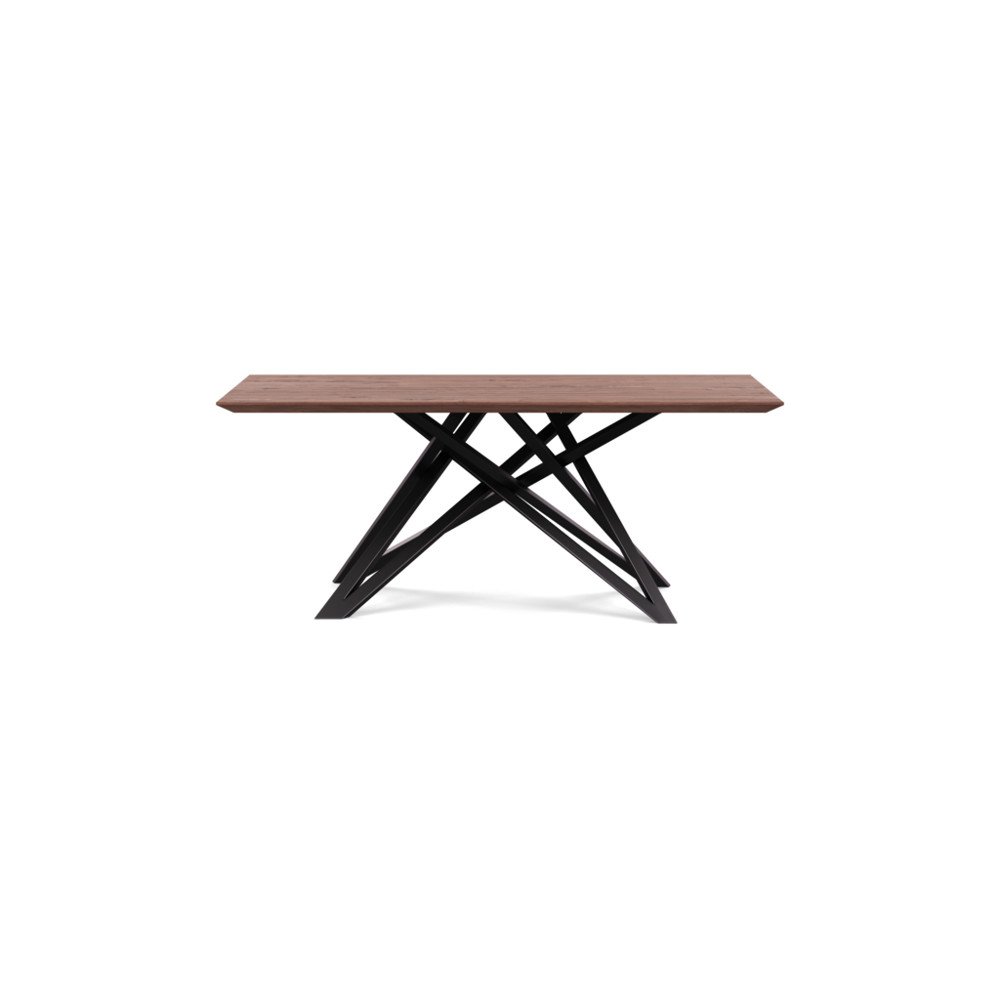 Heal's Vienna Dining Table 180x100cm Oiled Walnut Chamfered Edge Filled