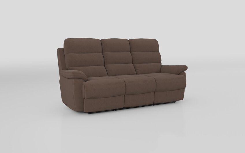 Brown Fabric Ossett 3 Seater Sofa
