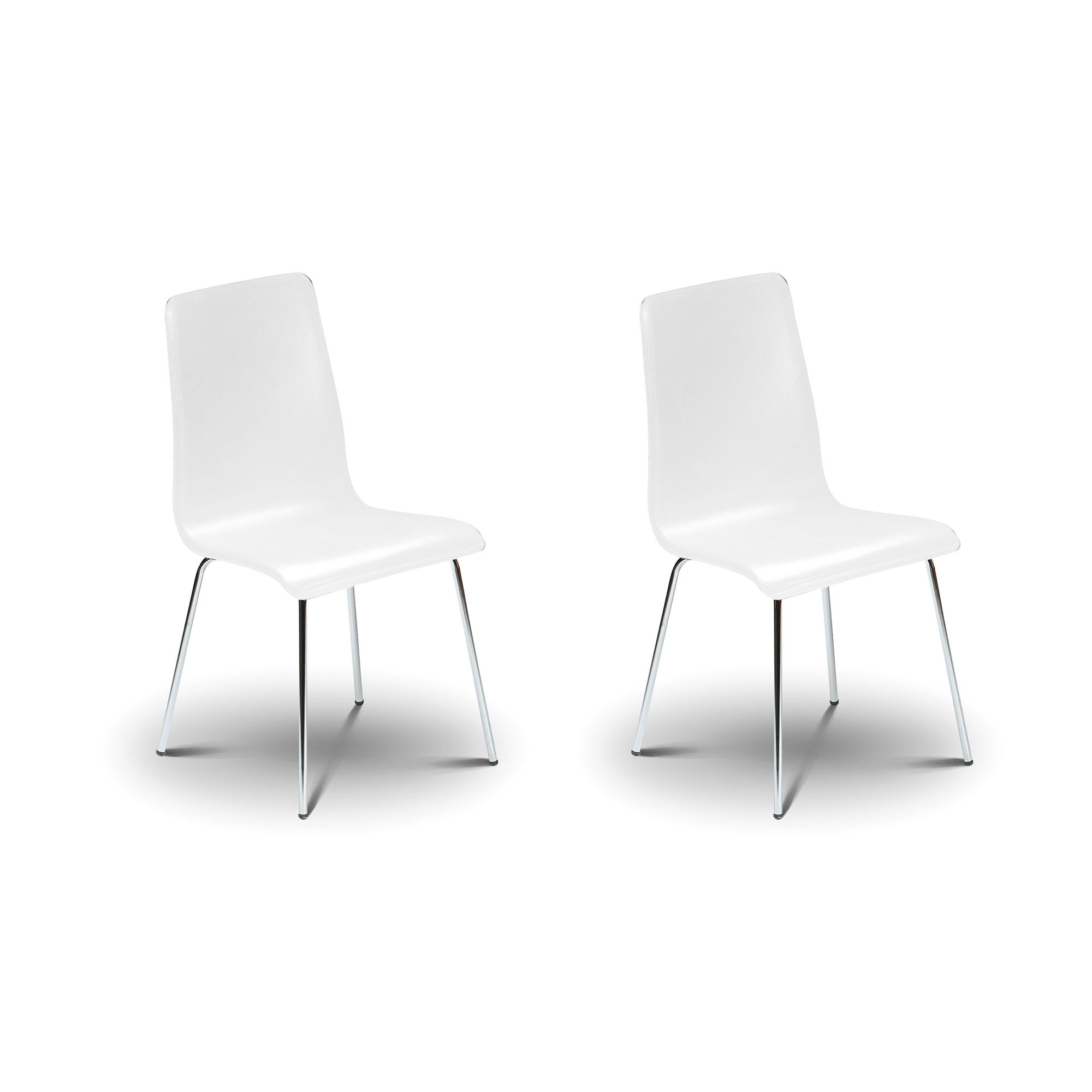 Mandy Set of 2 Dining Chairs White White