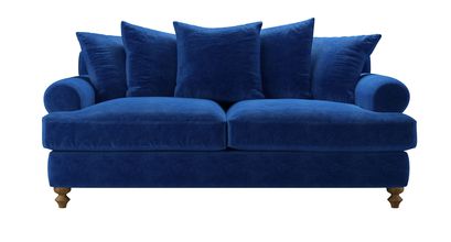 Teddy 2.5 Seat Sofa Bed in Cobalt Smart Velvet - sofa.com
