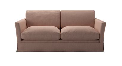 Otto 2.5 Seat Sofa Bed in Blush Pure Belgian Linen - sofa.com