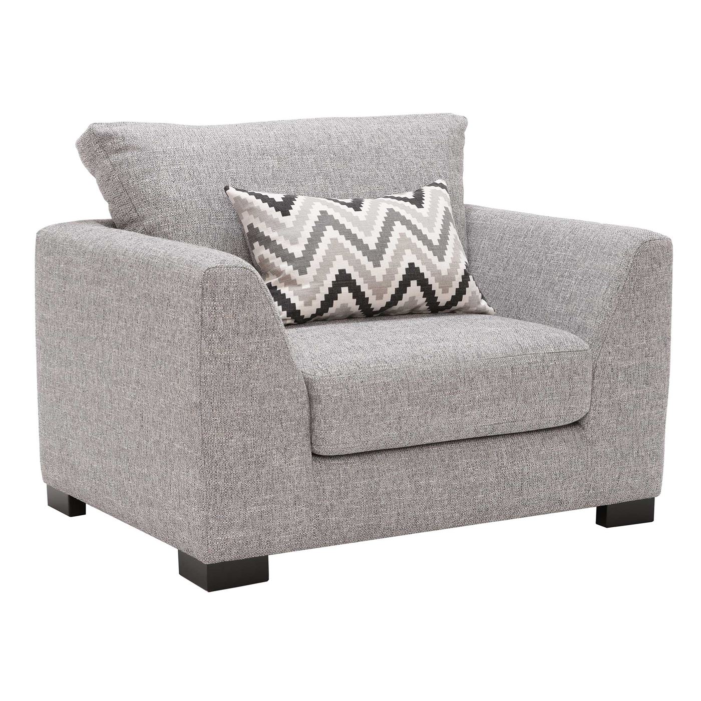 Milford Fabric Armchair, Vegas Zinc