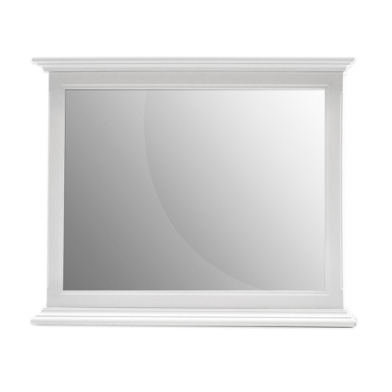 Boody Wooden Bedroom Mirror In White Pained Finish