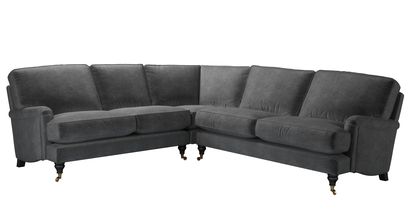 Bluebell Asym. Crn: LHF 2 Seat w RHF 2.5 Seat in Armour Smart Velvet - sofa.com