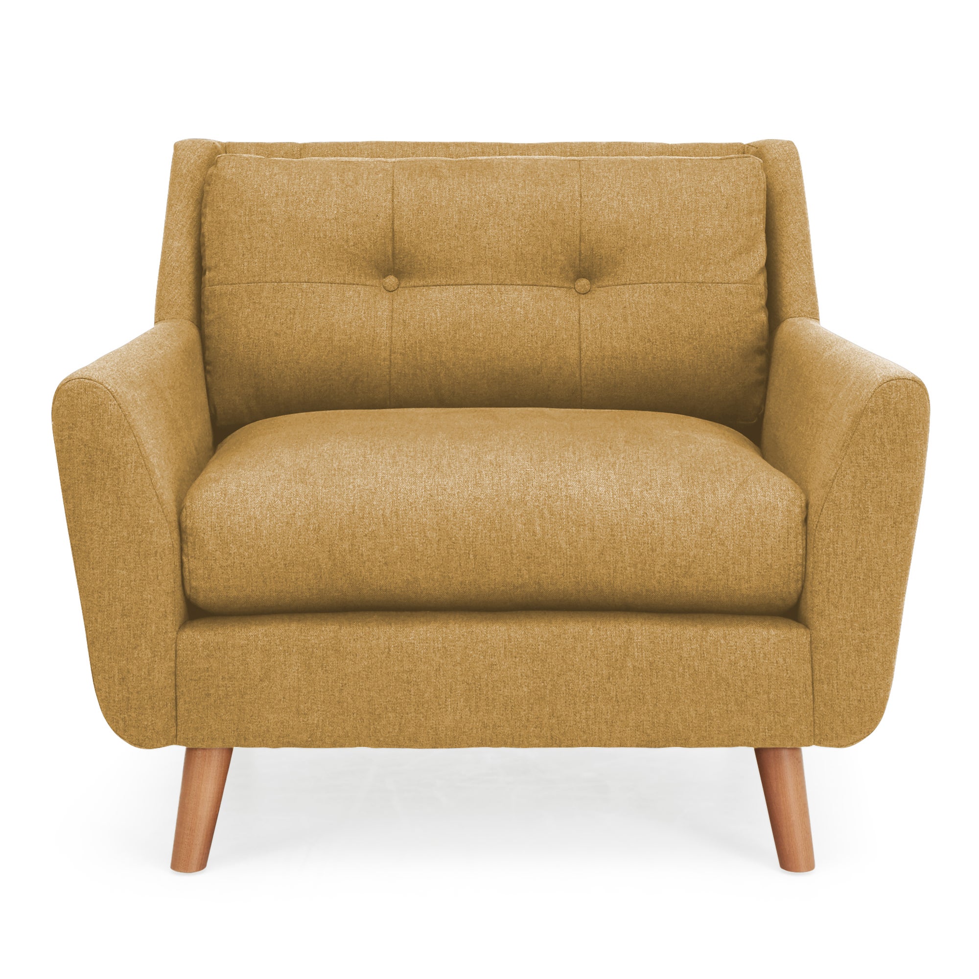 Halston Fabric Snuggle Chair Yellow
