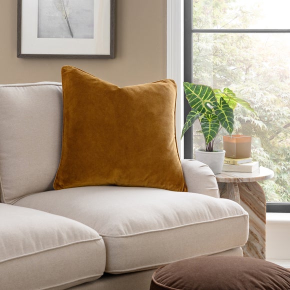 Clara Cotton Velvet Square Cushion