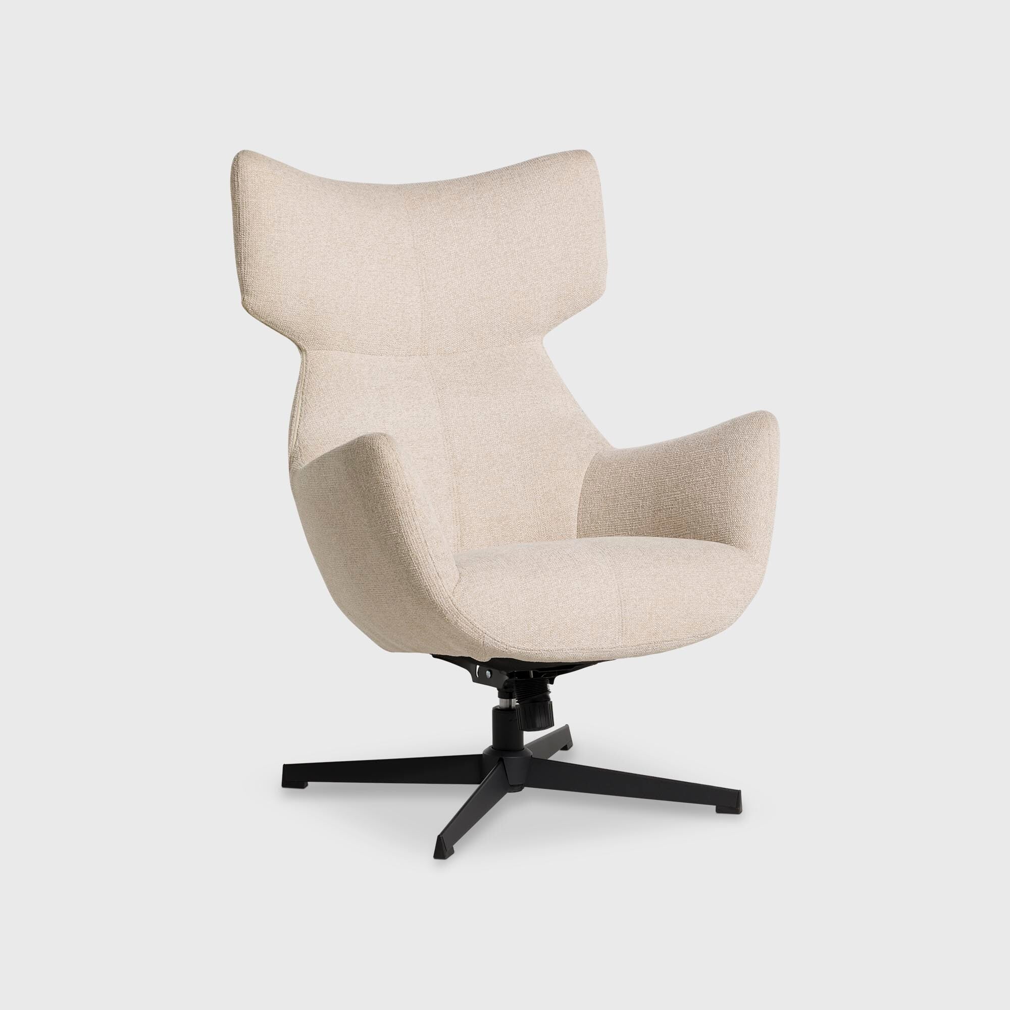 Pendock Beige Swivel Armchair, Neutral Fabric | Barker & Stonehouse