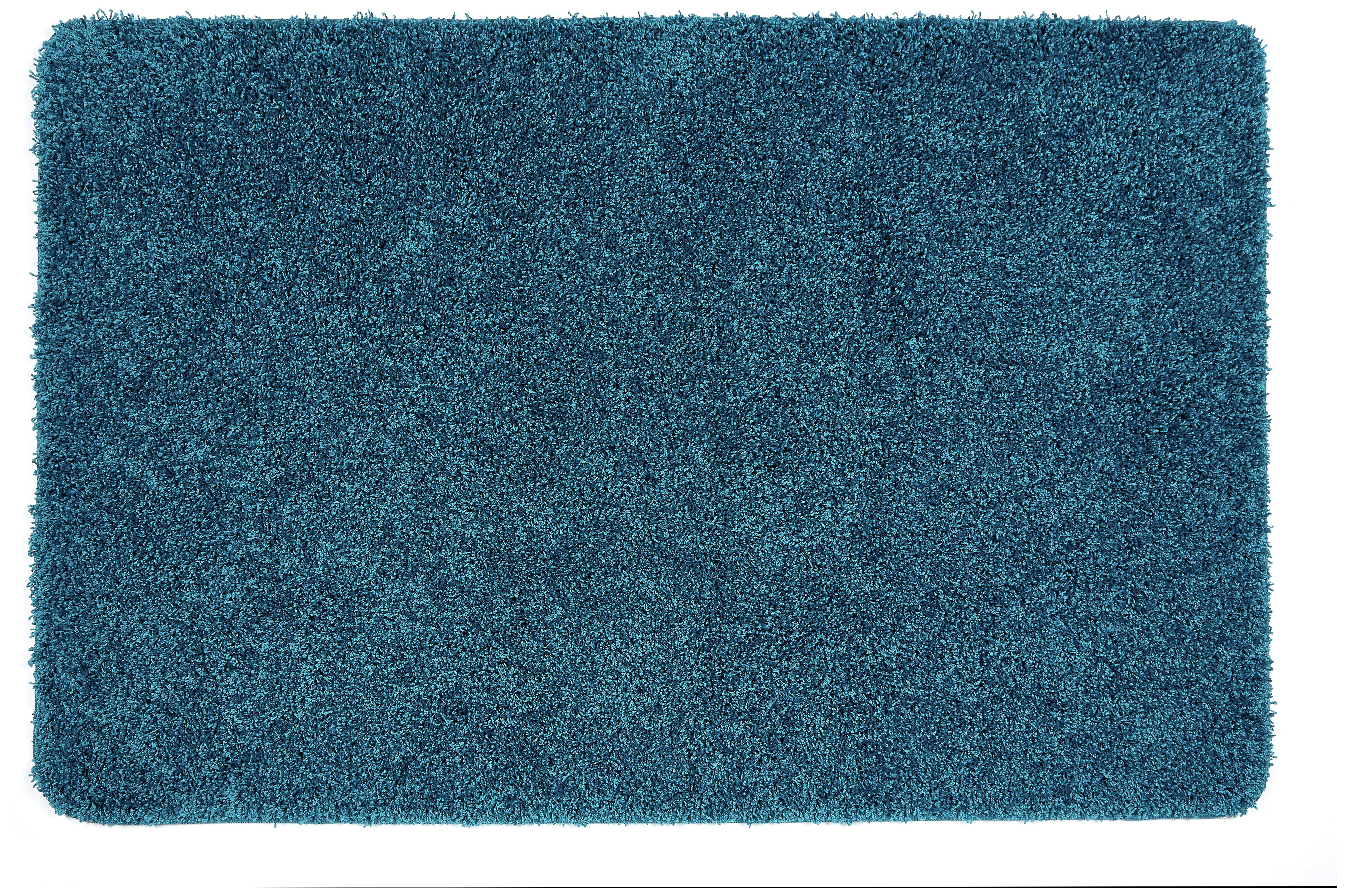 Buddy Plain Shaggy Mat  Rug - 150x67cm - Teal.
