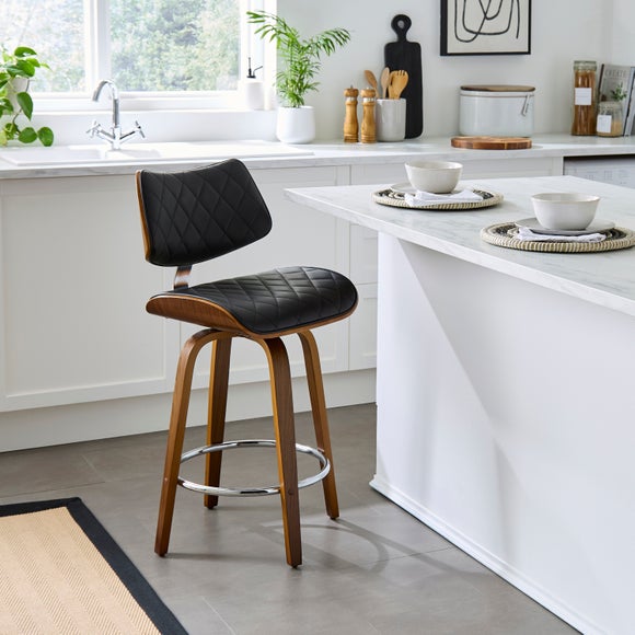 Remy Counter Height Bar Stool, Faux Leather