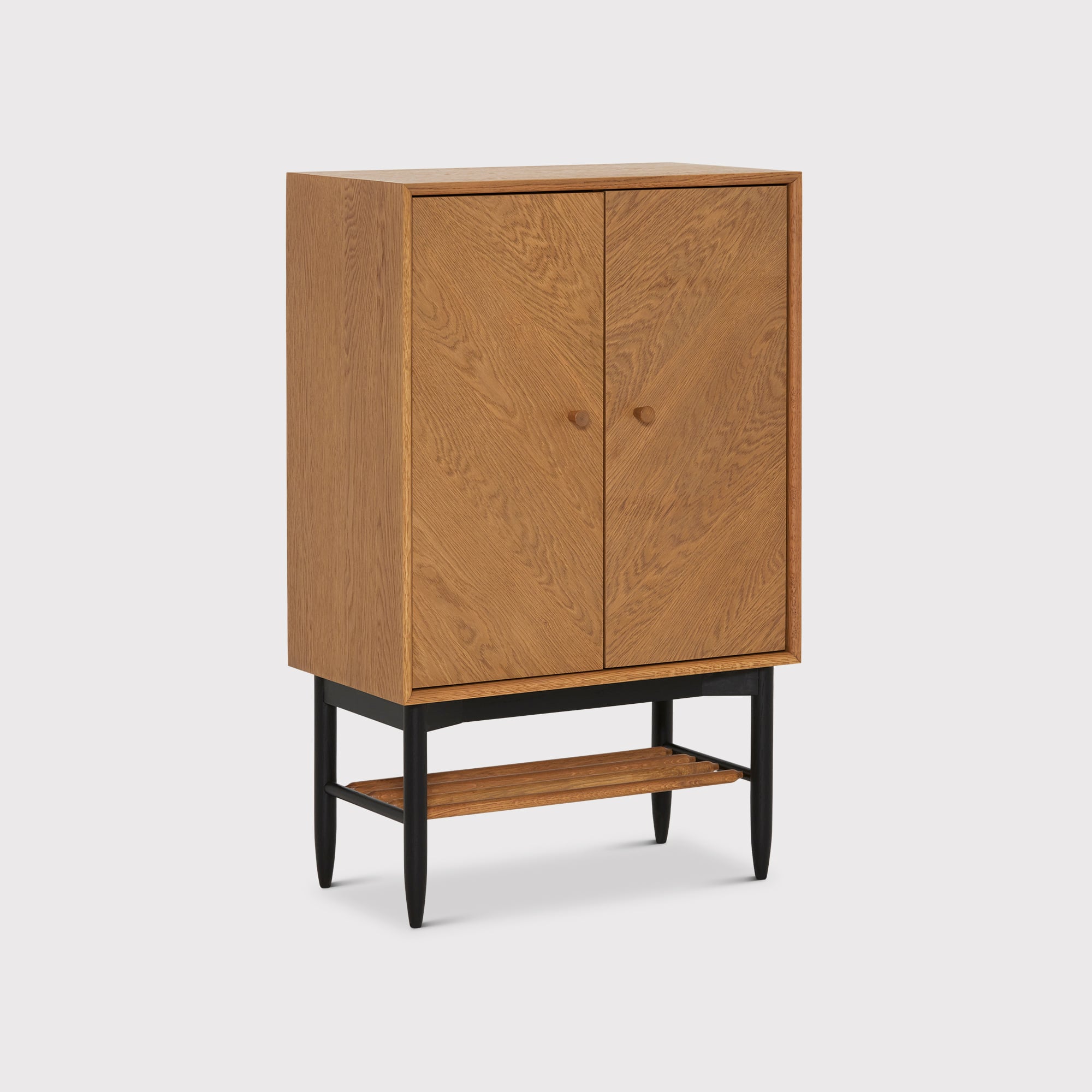 Ercol Monza Universal Cabinet, Neutral Oak | Barker & Stonehouse