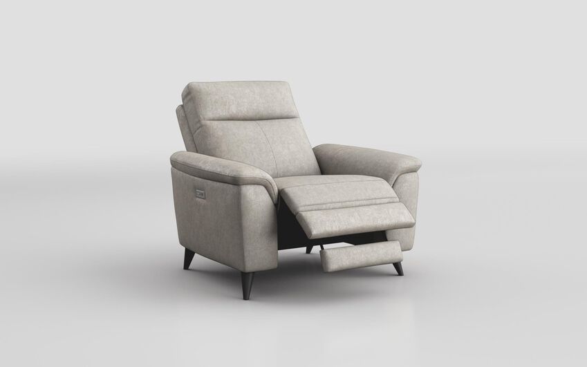 Cream Fabric Saliceto Power Recliner Chair