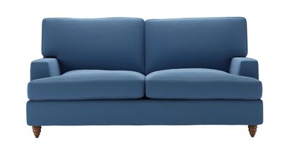 Isla 2 Seat Sofabed in Heather Blue Smart Cotton - sofa.com