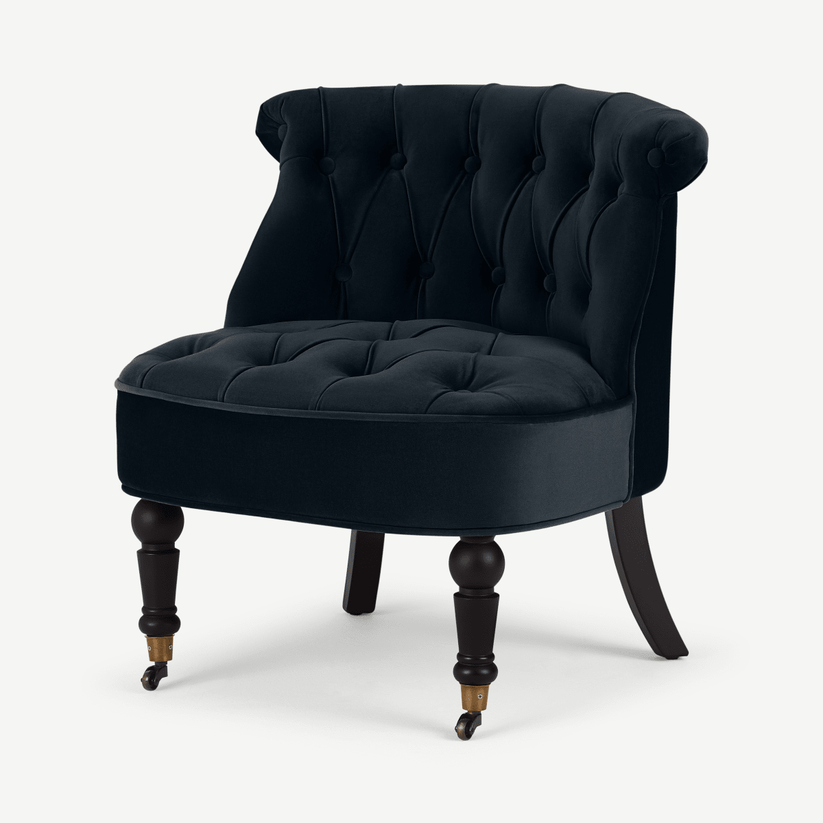 Bouji Accent Chair, Moonlight Blue Velvet