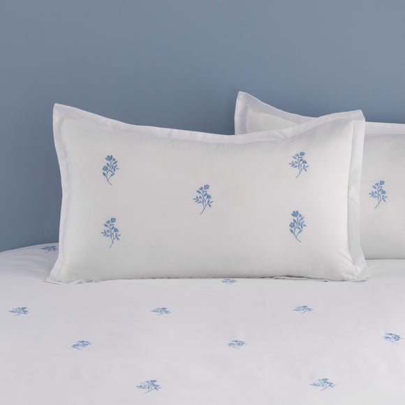 Izara Embrdoiered Microfibre Oxford Pillowcase