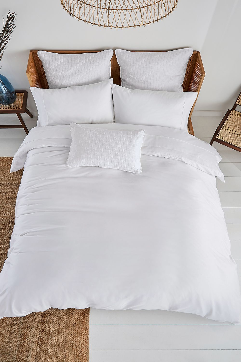 Ted Baker 'TB Plain Dye' Cotton Sateen Duvet Cover in White