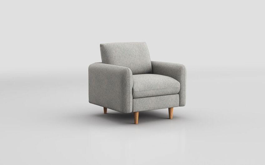 Grey Fabric Biserno Armchair