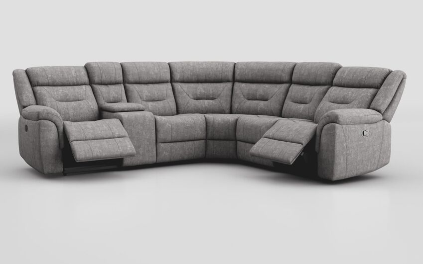 Fabric Ainsdale 2 Corner 2 Manual Sofa with Console