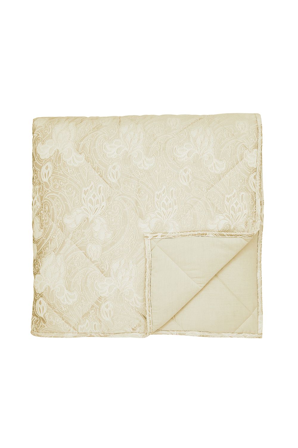 Sanderson 'Ashbee' Quilted Throw in Gold