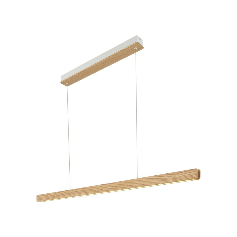 Nordlux Modern Indoor Pendant Light Brown Wood Intergrated LED 30, 000hrs - Mains Powered, IP20