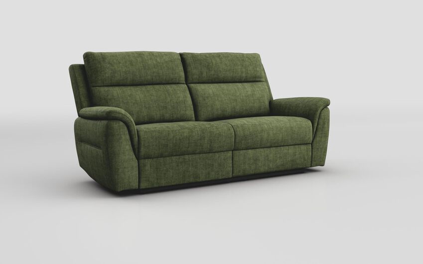 Green Fabric Sogliano 3 Seater Sofa