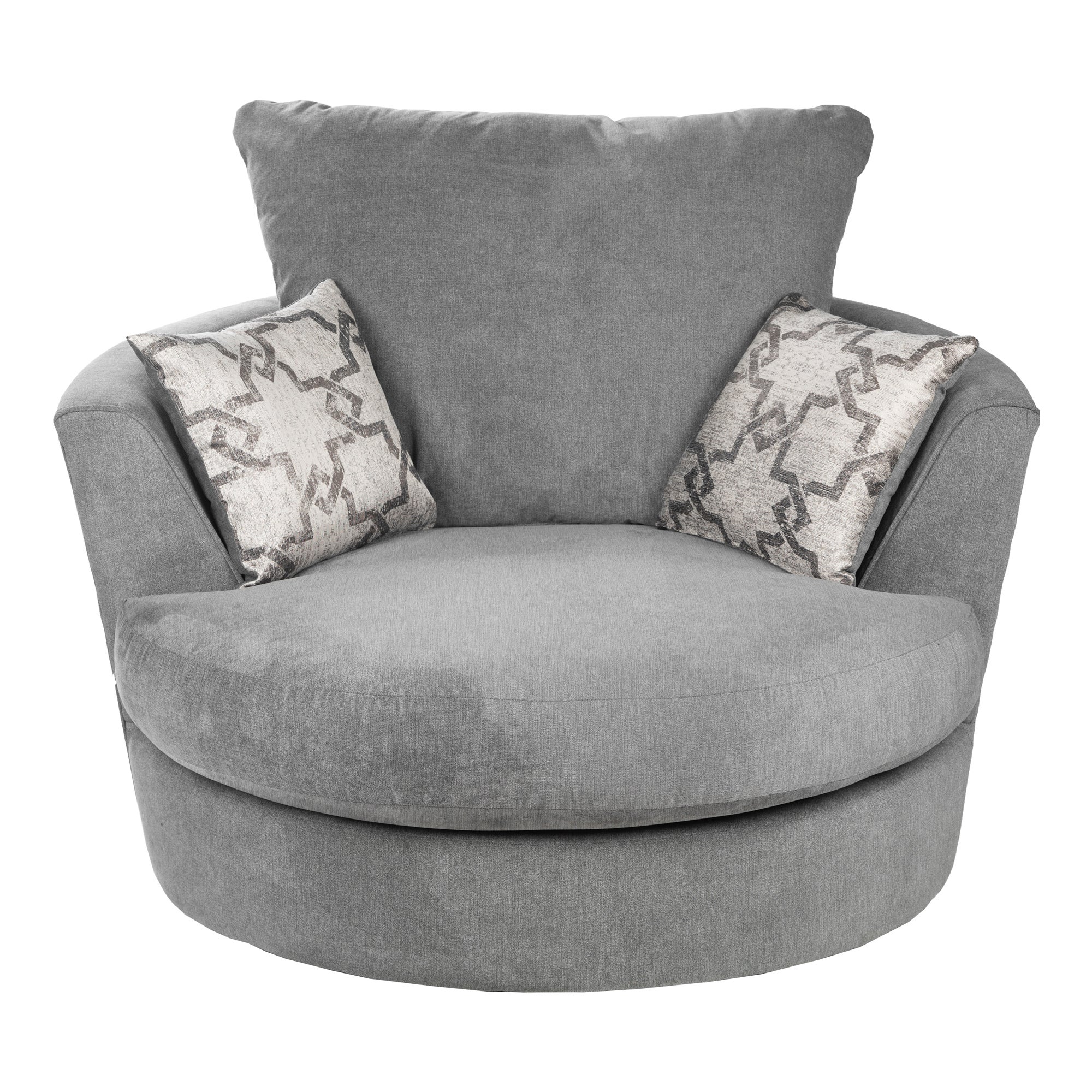 Washington Fabric Swivel Chair Grey