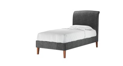 Thea Single Bed in Armour Smart Velvet - sofa.com