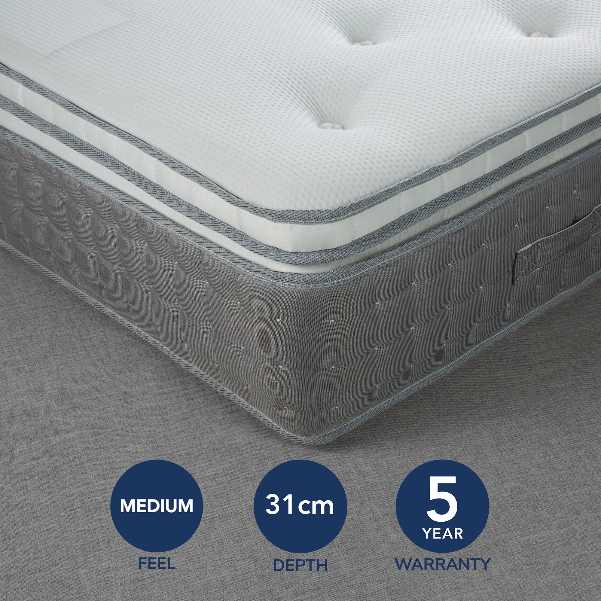 Fogarty Premium 3500 Pocket Sprung Mattress White