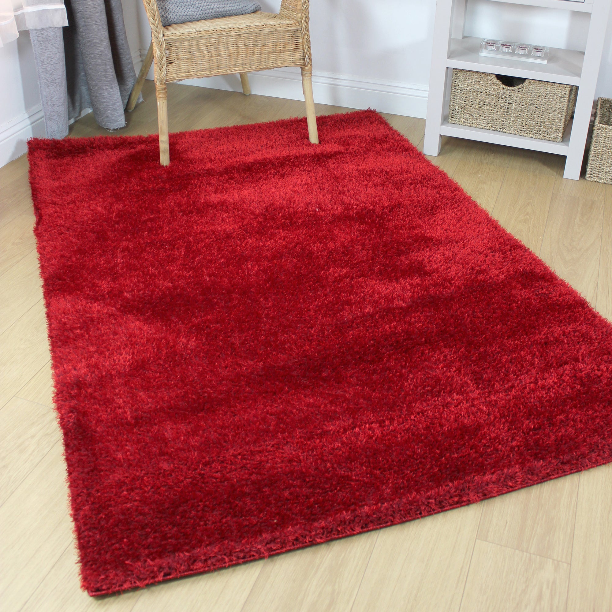 Velvet Rug Red