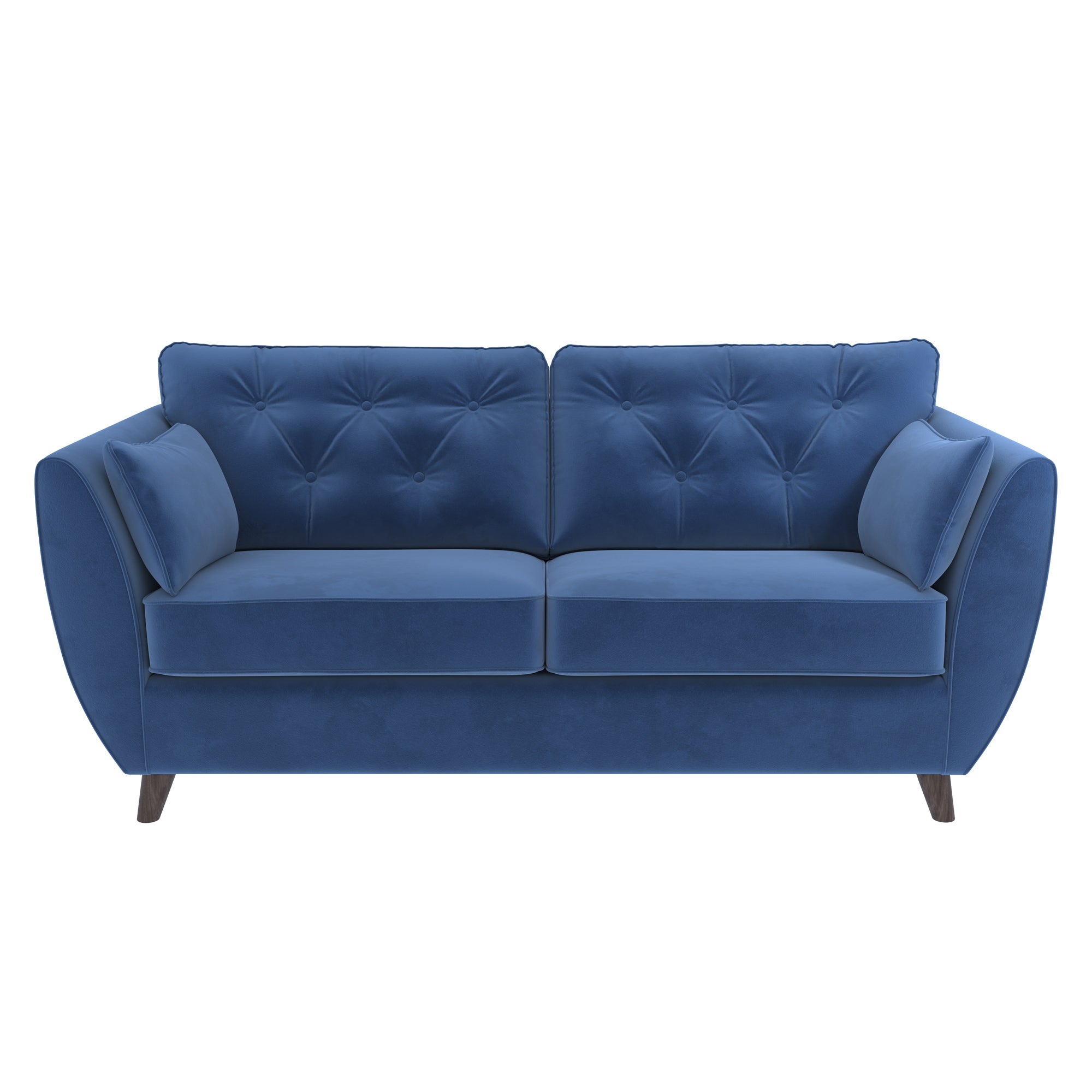 Dalston Velvet 3 Seater Sofa Blue