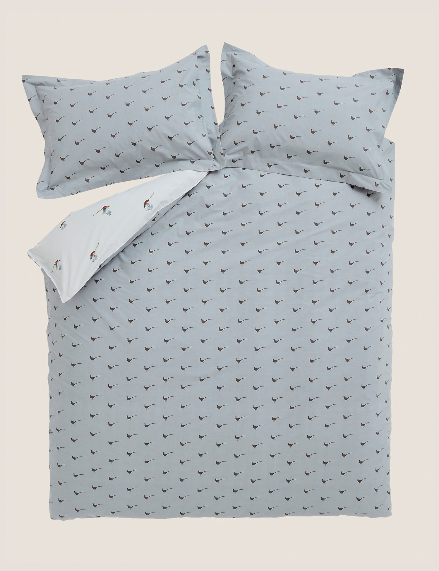M&S Sophie Allport Pure Cotton Pheasant Bedding Set