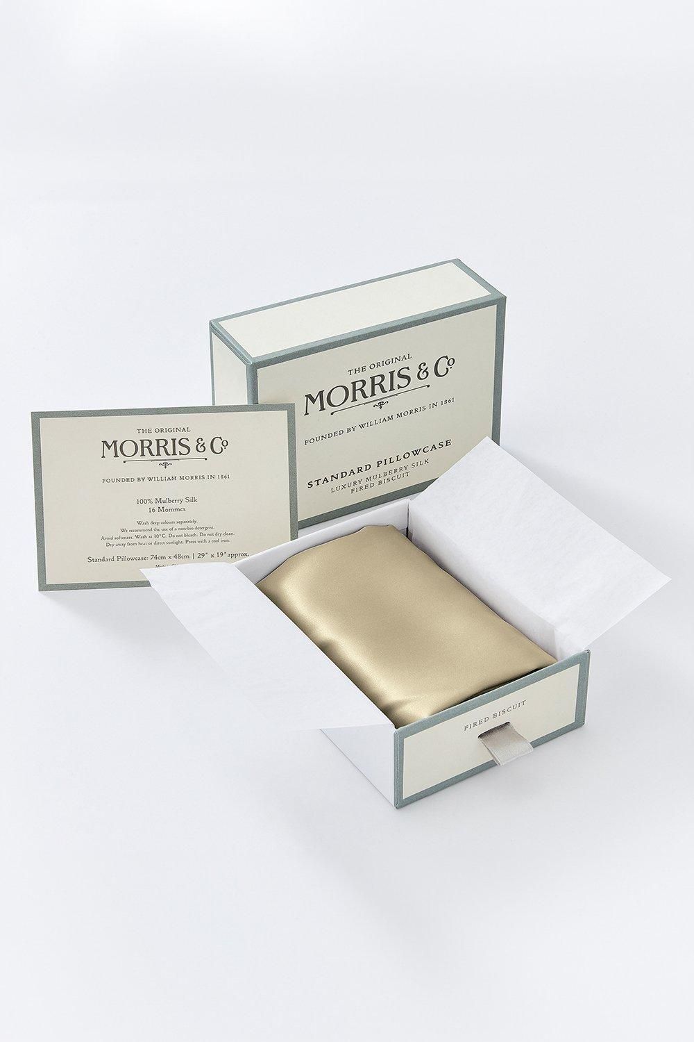 Morris & Co Silk' Standard Pillowcase in Beige 2
