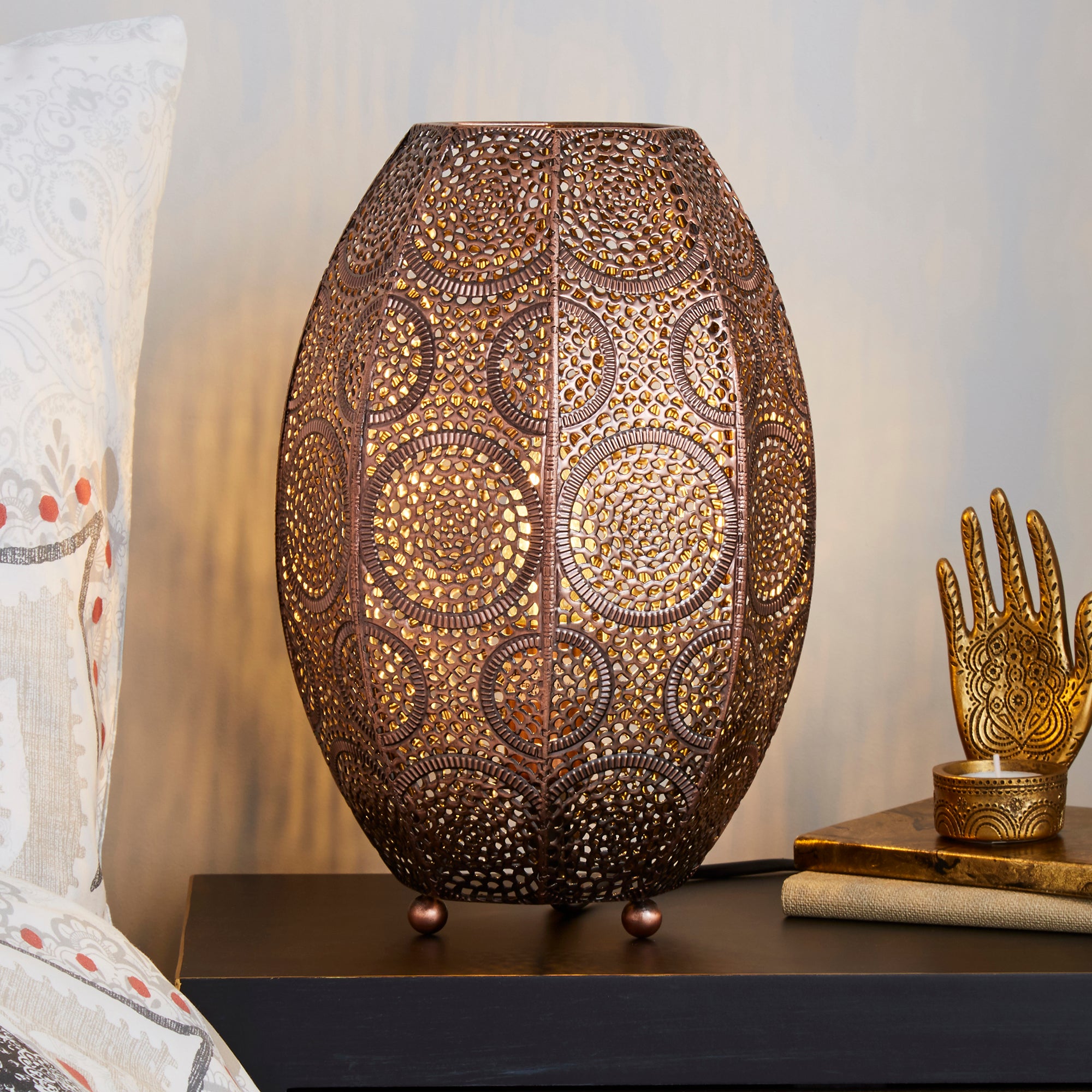 Rosario Moroccan Copper Table Lamp Copper