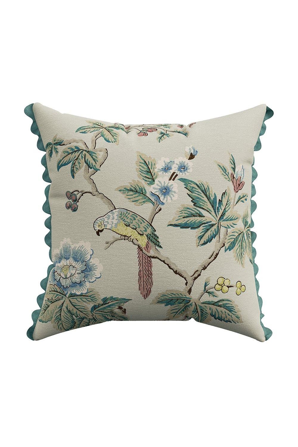 Sanderson 'Lophura' Cotton Cushion